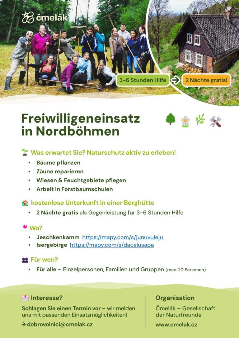 Ein paar Tage auf der Hütte in den Bergen im Austausch für Hilfe für die Natur